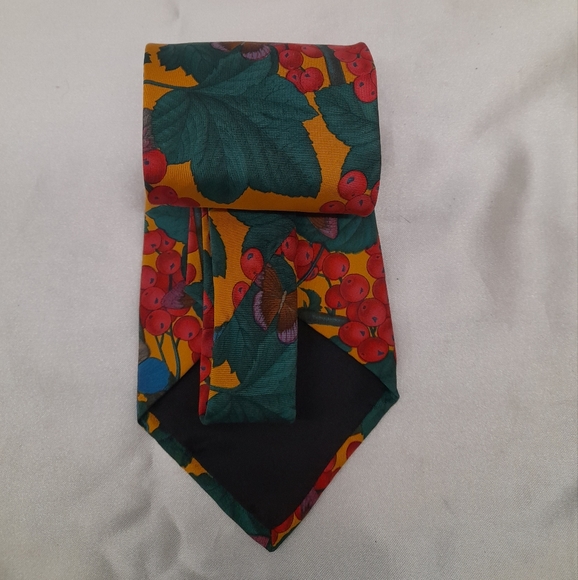 Vintage Yve Saint Laurent Floral Silk Tie Unisex - Picture 2 of 8